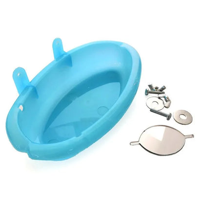 Pipifren Parrot Bathtub with Mirror Bird Cage Accessories Mirror Bath Shower Box Small Parrot Cage Pet Toys Jouet Perroquet