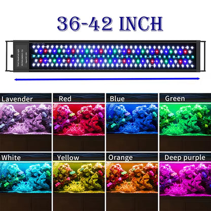 60/90CM Aquarium Light Waterproof Fish Tank LED Light Underwater Lamp Aquariums Decor Lighting Planted Lights EU Plug