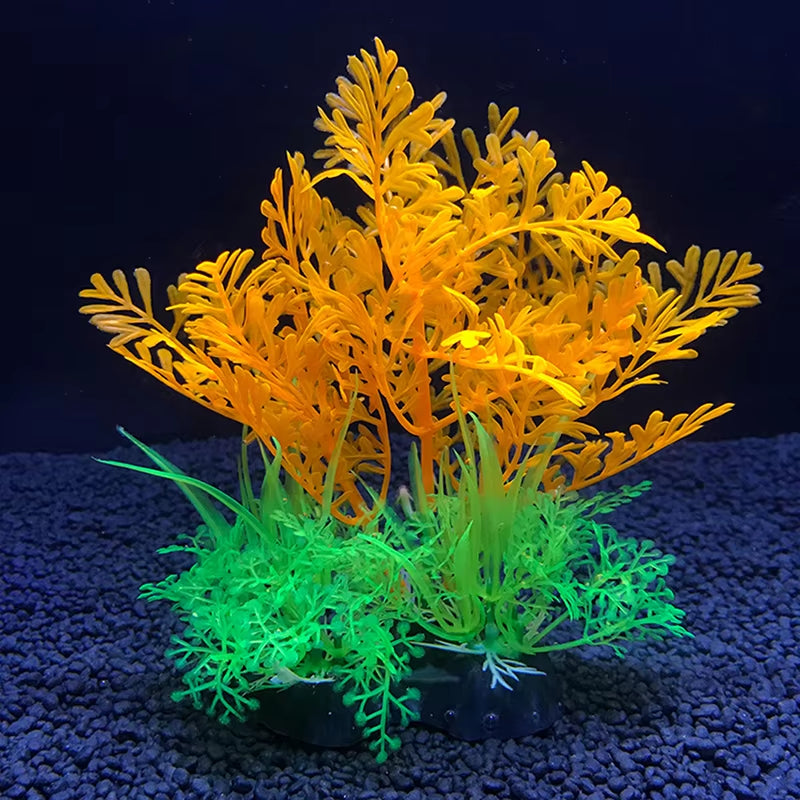 1Pcs 14Cm Artificial Aquarium Decor Plants Water Weeds Ornament Aquatic Plant Fish Tank Grass Decoration Accessories 12 Kinds