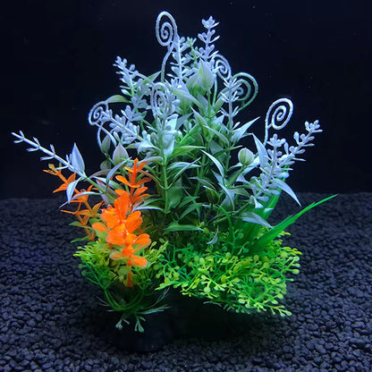 1Pcs 14Cm Artificial Aquarium Decor Plants Water Weeds Ornament Aquatic Plant Fish Tank Grass Decoration Accessories 12 Kinds