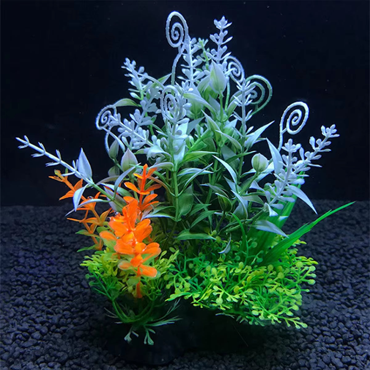 12 Kinds Aquarium Decorative Plants Water Plants Decorative Fish Tank Decoration Artificial Plants Accessories Iandscaping 14Cm