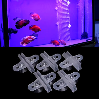 5Pcs Aquarium Divider Suction Cup Plastic Sheet Holder Set Fish Tank Fish Aquatic Pet Supplies