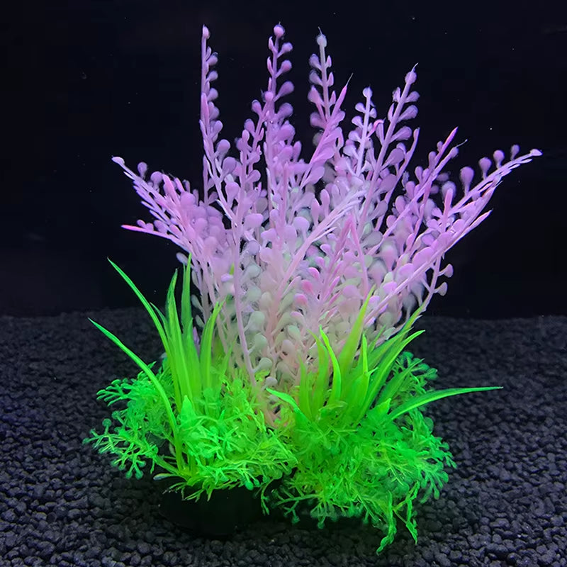 1Pcs 14Cm Artificial Aquarium Decor Plants Water Weeds Ornament Aquatic Plant Fish Tank Grass Decoration Accessories 12 Kinds