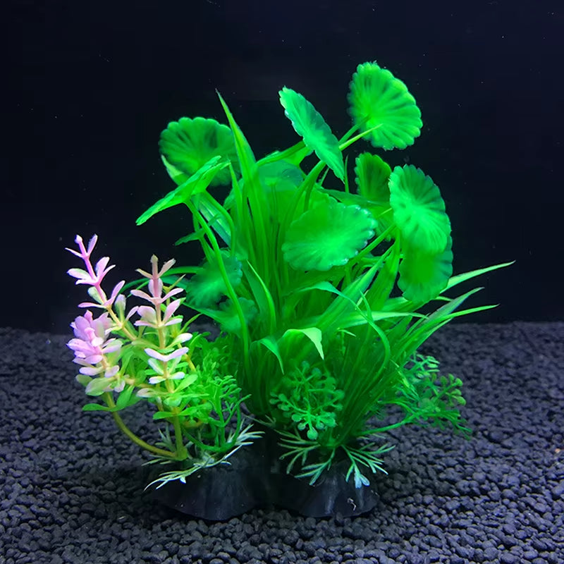 1Pcs 14Cm Artificial Aquarium Decor Plants Water Weeds Ornament Aquatic Plant Fish Tank Grass Decoration Accessories 12 Kinds