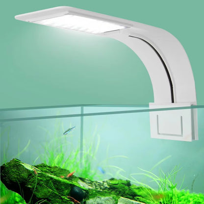 Super Slim Waterproof LED Aquarium Light 10W Freshwater Aquatic Plant Lighting Plants Grow Lights Clip-On Lamp for Fish Tank