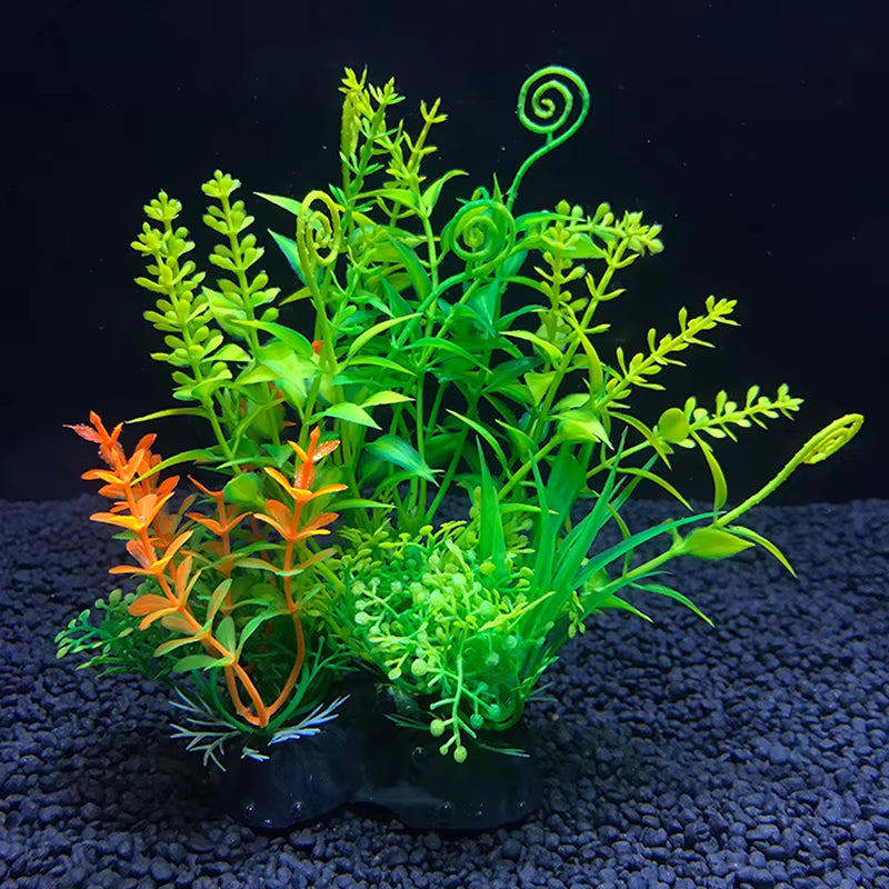 1Pcs 14Cm Artificial Aquarium Decor Plants Water Weeds Ornament Aquatic Plant Fish Tank Grass Decoration Accessories 12 Kinds