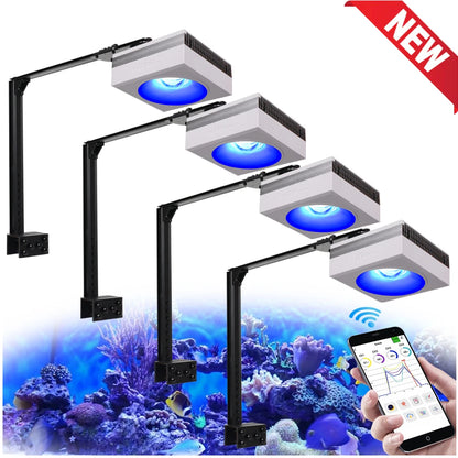 NEW  RL90 Wifi Led Aquarium Light Full Spectrum, Reef Light Aquarium Saltwater Coral Growing Marine Aquarium Tank Lamp