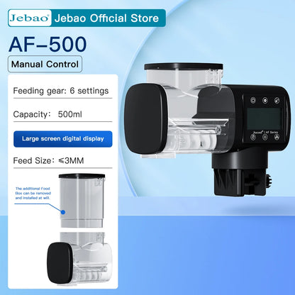 Jebao Jecod New Aquarium Fish Tank Feeder Intelligent Automatic Feeder Digital Timing Wifi Wireless Remote Control Fish Feeding