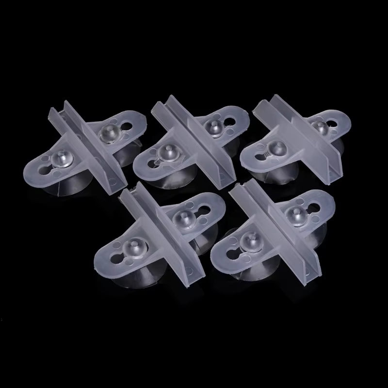 5Pcs Aquarium Divider Suction Cup Plastic Sheet Holder Set Fish Tank Fish Aquatic Pet Supplies