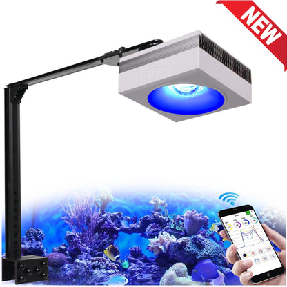 NEW  RL90 Wifi Led Aquarium Light Full Spectrum, Reef Light Aquarium Saltwater Coral Growing Marine Aquarium Tank Lamp