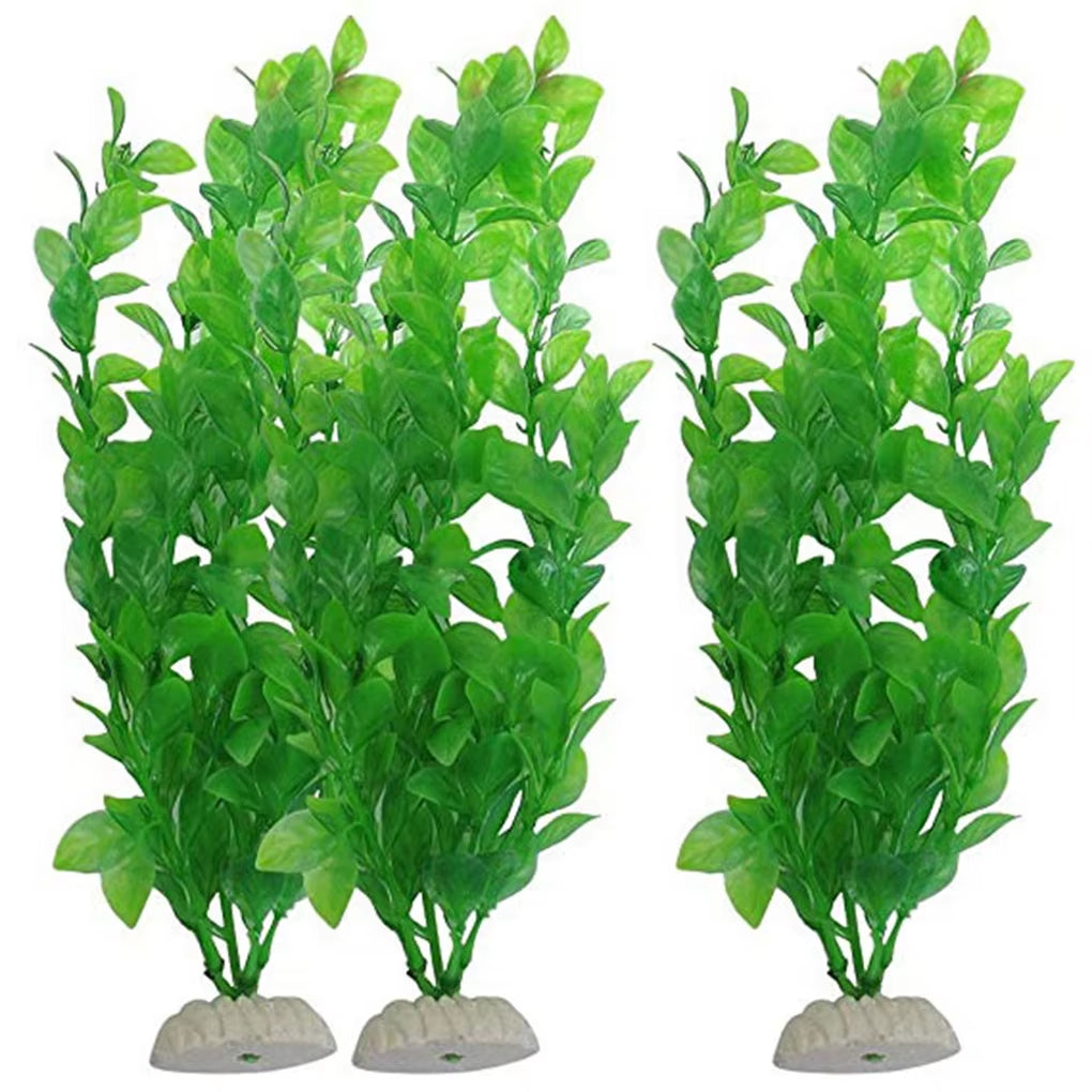 Aquarium Fish Tank Plants Artificial Green Seaweed Vivid Water Plants Plastic Plant Decorations