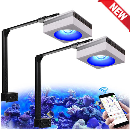 NEW  RL90 Wifi Led Aquarium Light Full Spectrum, Reef Light Aquarium Saltwater Coral Growing Marine Aquarium Tank Lamp