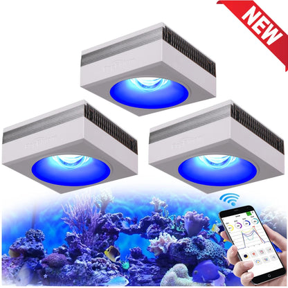 NEW  RL90 Wifi Led Aquarium Light Full Spectrum, Reef Light Aquarium Saltwater Coral Growing Marine Aquarium Tank Lamp