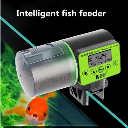 New Aquarium Automatic Fish Tank Feeder Intelligent Timing Automatic Feeder Aquarium Goldfish Feeder Large Capacity Fish