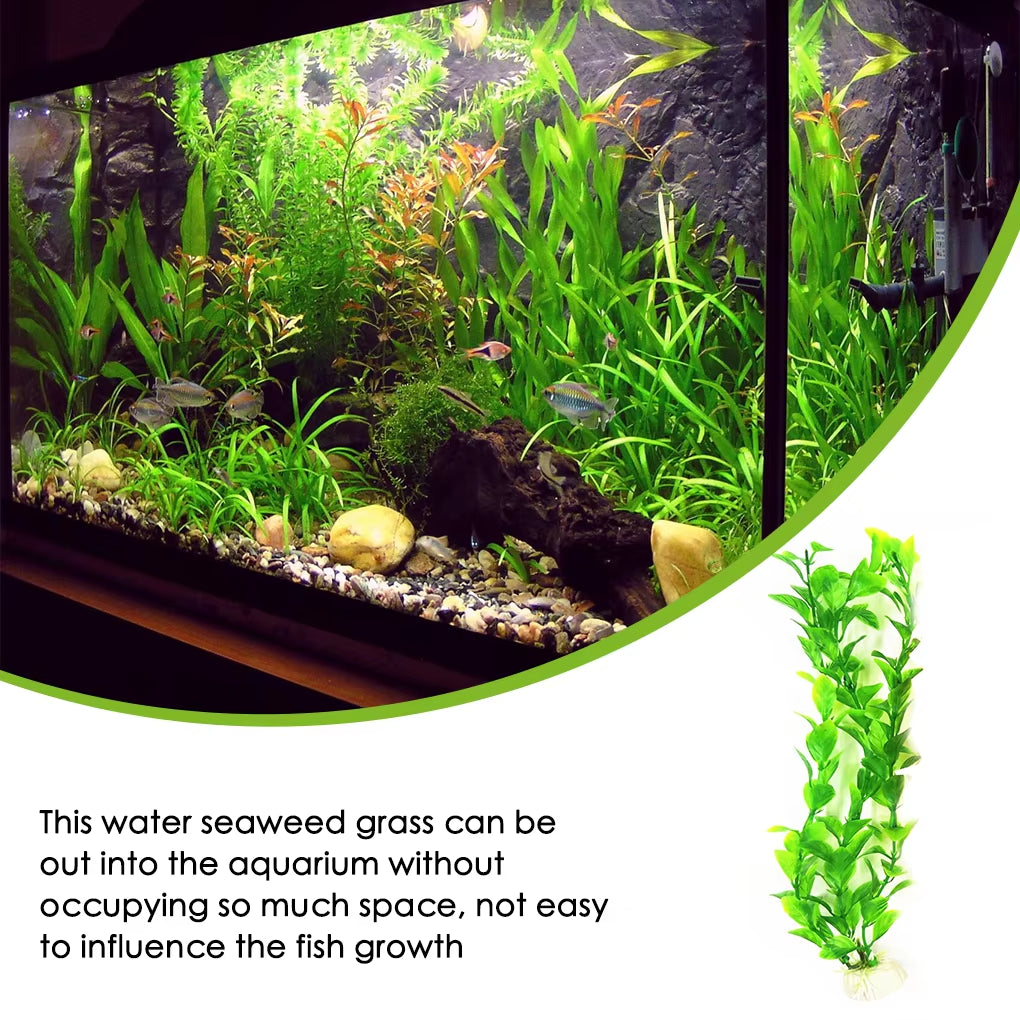 Aquarium Fish Tank Plants Artificial Green Seaweed Vivid Water Plants Plastic Plant Decorations