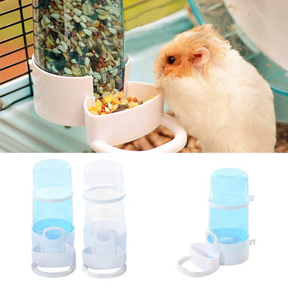 Transparent Automatic Hamster Water Bottle Feeder Guinea Pig Bird Automati Feeding Bowelfor Cat Dog Bowl Feeding and Drinking