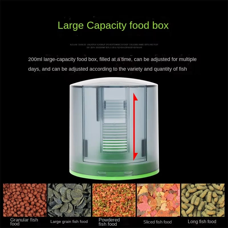 Automatic Fish Tank Feeder Intelligent Timing Automatic Feeder Aquarium Goldfish Feeder Large Capacity Fish Aquarium Feeder