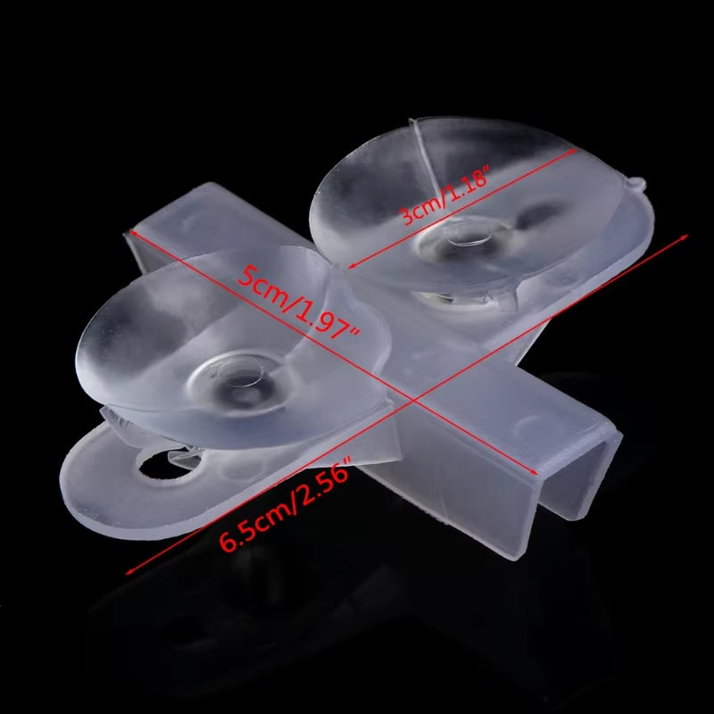 5Pcs Aquarium Divider Suction Cup Plastic Sheet Holder Set Fish Tank Fish Aquatic Pet Supplies